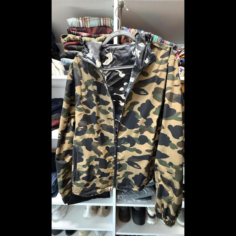 BAPE reversible windbreaker